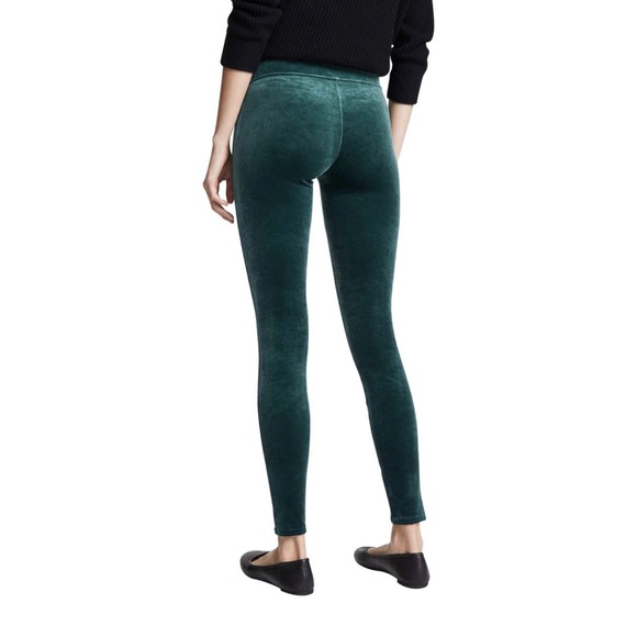 Spanx Velvet Leggings in Color Malachite - Picture 4 of 7